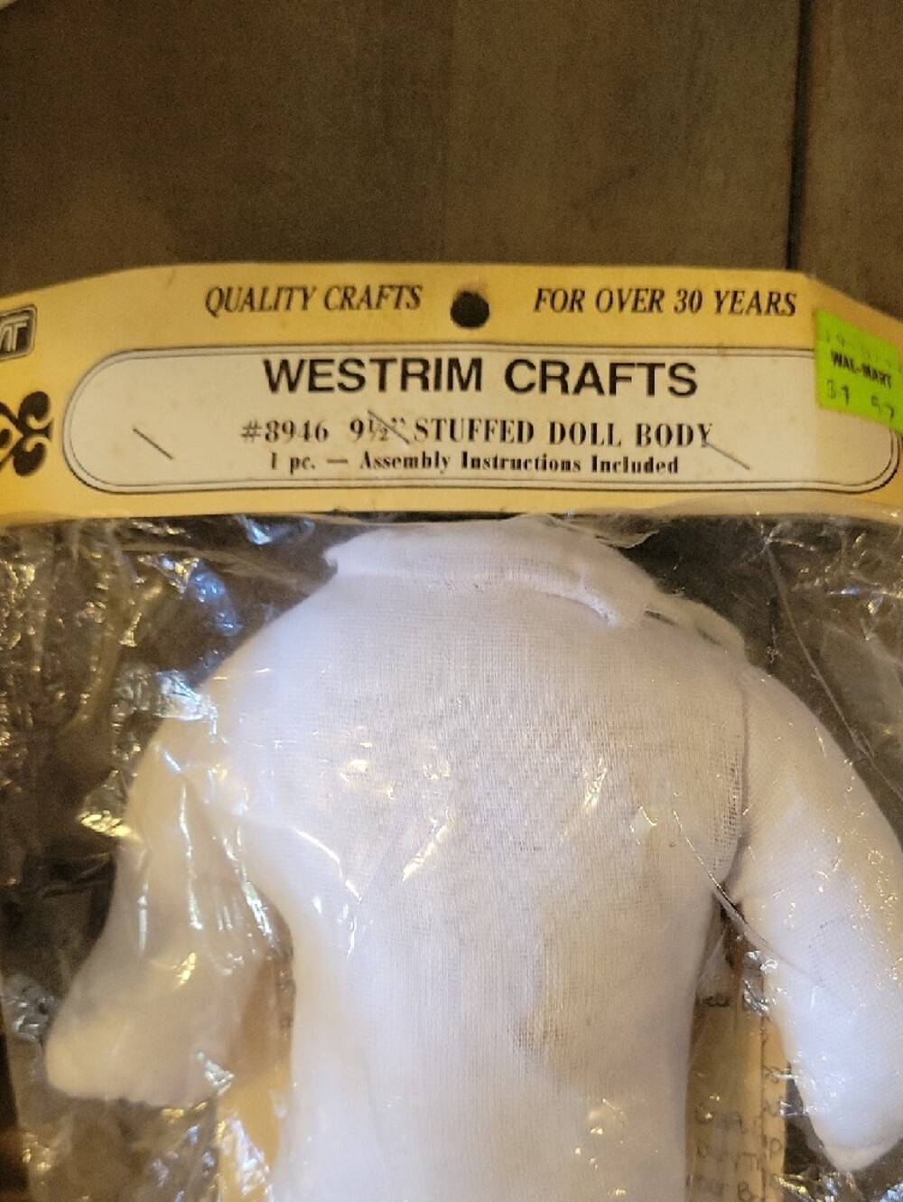 Porcelain Doll Parts With Stuffed Doll Body 9 1/2 Inch - Picture 5 of 5